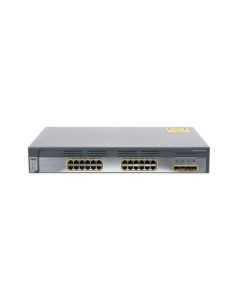 Cisco Catalyst WS-C3750G-24TS-S 3750 Series 24 Port 1GBASE-T, 4x SFP L3 Switch Front View