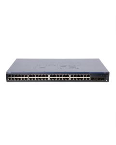 Juniper EX2200-48P-4G 48 Port 1GBASE-T PoE+ Layer 3 Ethernet Switch Front View